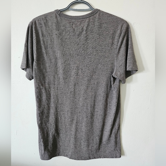 Selected / homme tshirt with pocket grey size Medium men's heritage top short sl - Picture 3 of 4